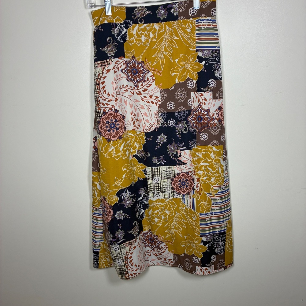Shop Zoco Patchwork Maxi Dress Size M Boho Cottagecore Hippie Floral